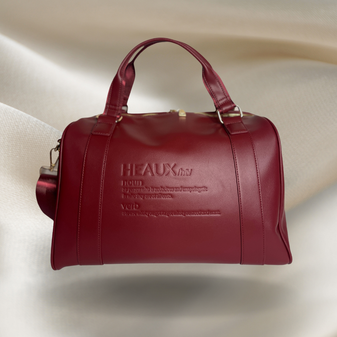 Day and Overnight Bag - Deep Red